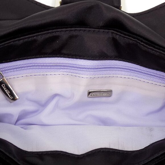 Cole Haan After 5 Evening Clutch Velvet Black Rhinestones - Picture 5 of 5